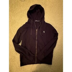 Women's Polo Ralph Lauren Navy Zip Hoodie size Small